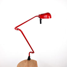 이미지를 갤러리 뷰어에 로드 , Belux 시스템 램프, 1981년 Belux를 위한 Guillermo Capdevilla. 빨간색.
