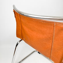 Load image into Gallery viewer, Cantilever chair in leatherette and steel, 1970's