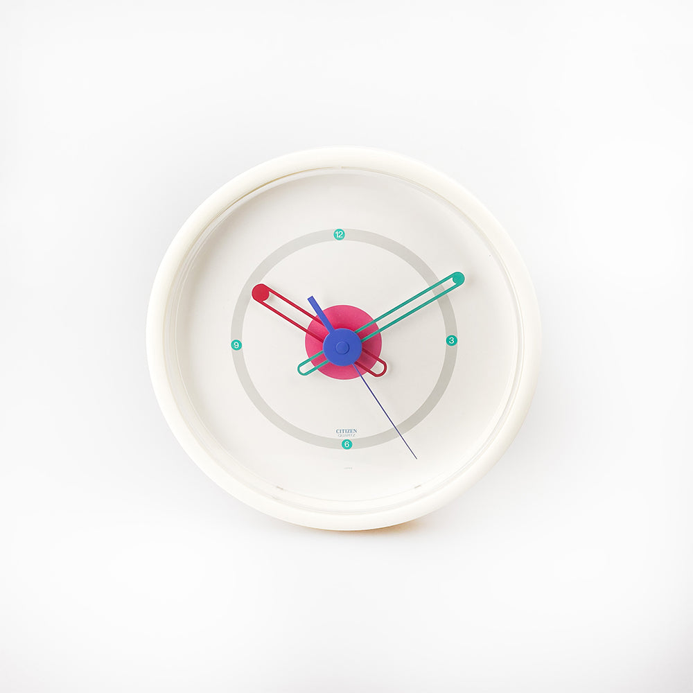Postmodern Citizen Wall Clock, 1980's – falsotecho