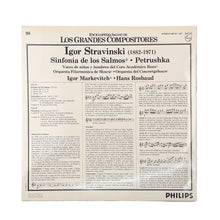 Laden Sie das Bild in den Galerie-Viewer, LP. Igor Stravinsky - Государственный Академический Русский Хор Им. А. В. Свешникова · Moscow Philharmonic Orchestra · Concertgebouworkest - Igor Markevitch · Hans Rosbaud. Sinfonía De Los Salmos / Petrushka