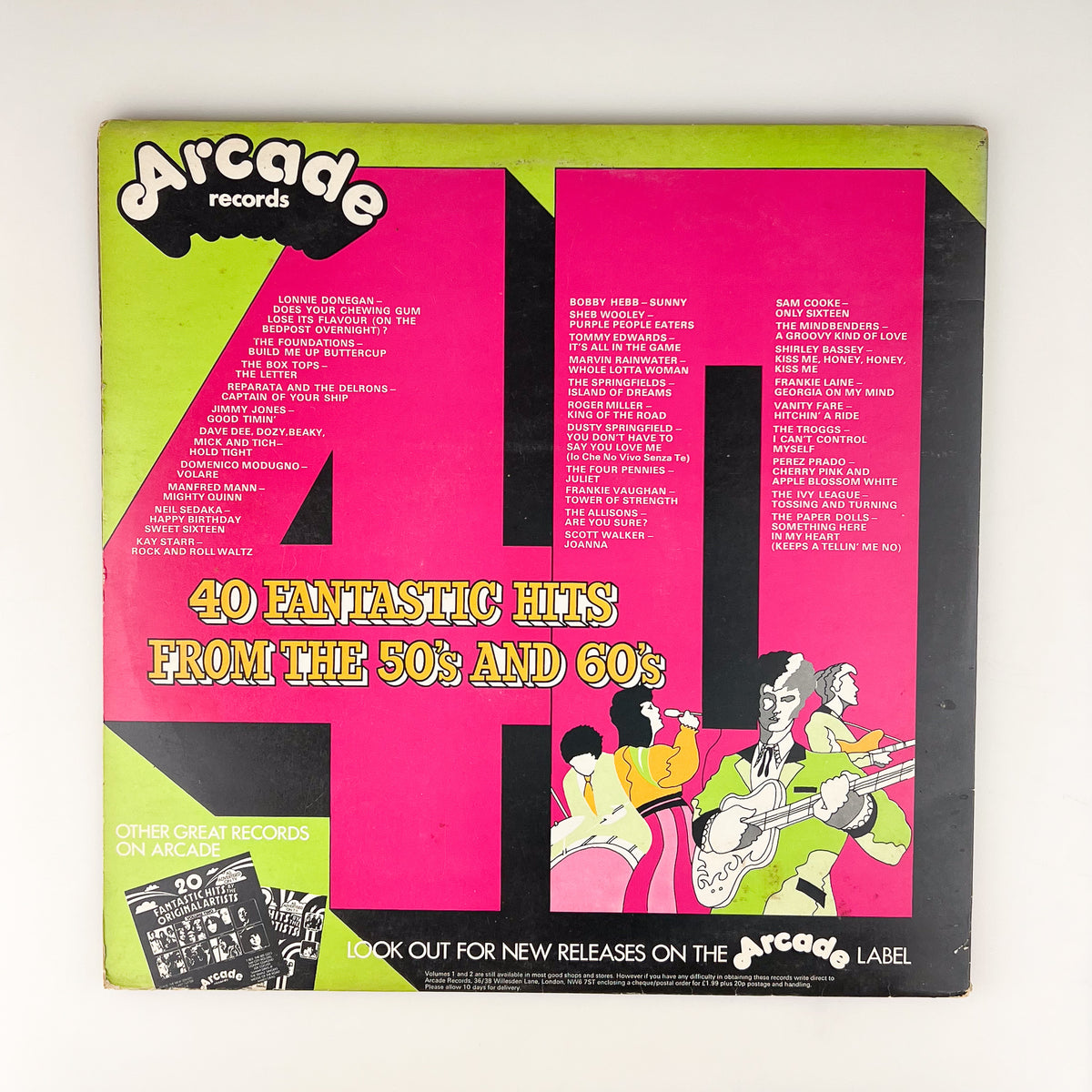 LP. Varios. 40 Fantastic Hits From The 50’s And 60’s – falsotecho
