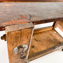 Cargar imagen en el visor de la galería, Antiguo banco de carpintero