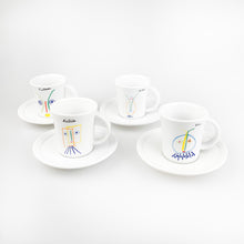 Charger l'image dans la galerie, Service à café en porcelaine Tognana dessin de Picasso, années 1980