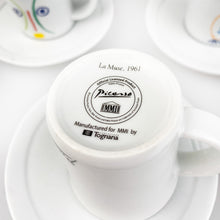 Charger l'image dans la galerie, Service à café en porcelaine Tognana dessin de Picasso, années 1980