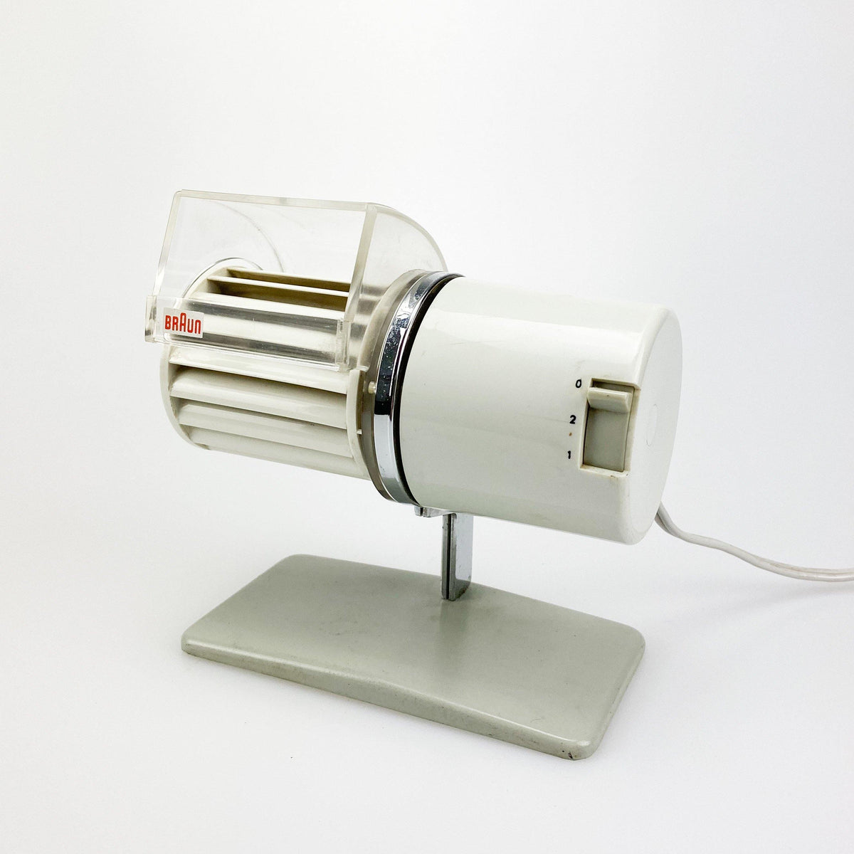 Ventilador HL1 Braun. Diseño de Reinhold Weiss. 1961. – falsotecho