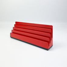 Cargar imagen en el visor de la galería, Soporte Cartas Podio 921 Color Rojo, Rino Pirovano, Rexite, Italia 1970s - falsotecho