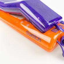 Cargar imagen en el visor de la galería, Teléfono Swatch Twinphone morado y naranja, 1989.