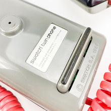 画像をギャラリービューアに読み込む, Teléfono Swatch Twinphone XB 200 Pinstripes, 1989.