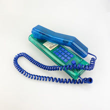 Charger l'image dans la galerie, Téléphone semi-transparent bleu et vert Swatch Twinphone, 1989.
