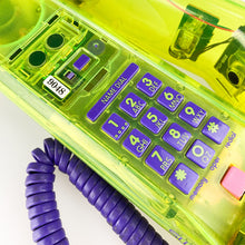 Load image into Gallery viewer, Semi-transparent yellow Swatch Twinphone telephone, 1989.