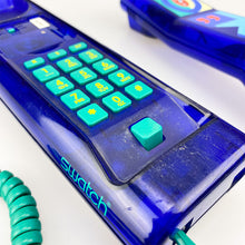 Load image into Gallery viewer, Swatch Twinphone Azul telephone, 1989.