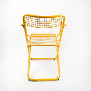 Chair 085 by Federico Giner with armrests. Yellow 