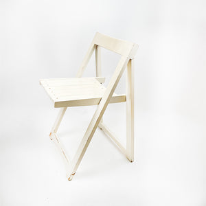 Silla plegable de madera de haya, 1970's