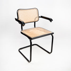 B64 or Cesca chair designed by Marcel Breuer in 1928. 