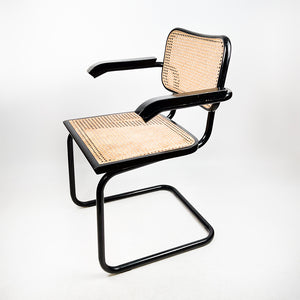 B64 or Cesca chair designed by Marcel Breuer in 1928. 