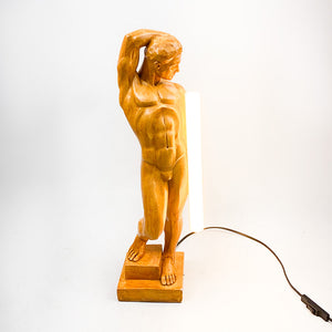 バルトリ彫刻ランプ、ダニエル署名入り、1980年代 
