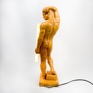 Lampe sculpture Bartoli signée Daniel, années 1980