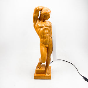 Lámpara escultura de Bartoli firmada por Daniel, 1980's