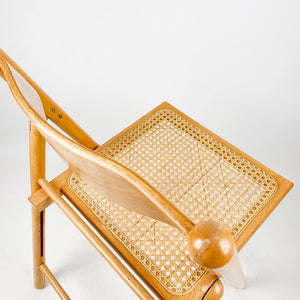 Folding beech wood chair, 1970's