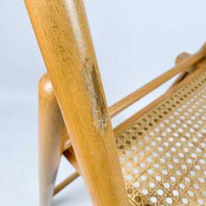 Folding beech wood chair, 1970's