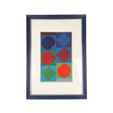 Cargar imagen en el visor de la galería, Litografía Beryll de Victor Vasarely enmarcada, 1970's
