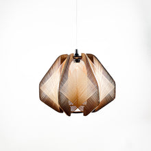 Load image into Gallery viewer, Wooden and raffia lamp, 1970s
