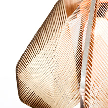 Load image into Gallery viewer, Wooden and raffia lamp, 1970s
