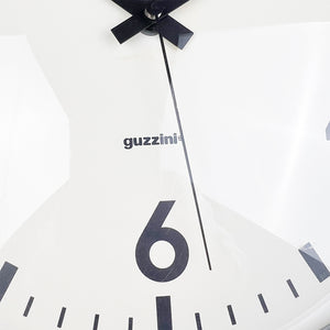 Guzzini silver wall clock, 1980's 