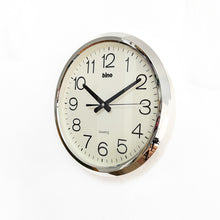 Load image into Gallery viewer, Bino Silver Wall Clock, 1980s
