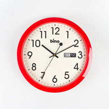 Cargar imagen en el visor de la galería, Reloj de pared Bino con calendario, 1980&#39;s
