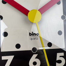 Cargar imagen en el visor de la galería, Reloj de pared Bino, 1980&#39;s
