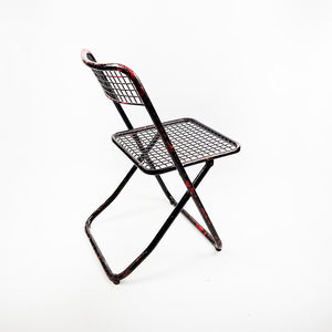 Metal Pegable Chair Model 085 made by Federico Giner, 1970s. 