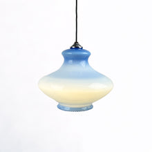 Cargar imagen en el visor de la galería, Lámpara de techo de cristal opalina, 1970&#39;s
