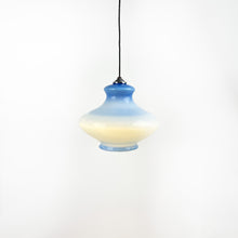 Cargar imagen en el visor de la galería, Lámpara de techo de cristal opalina, 1970&#39;s
