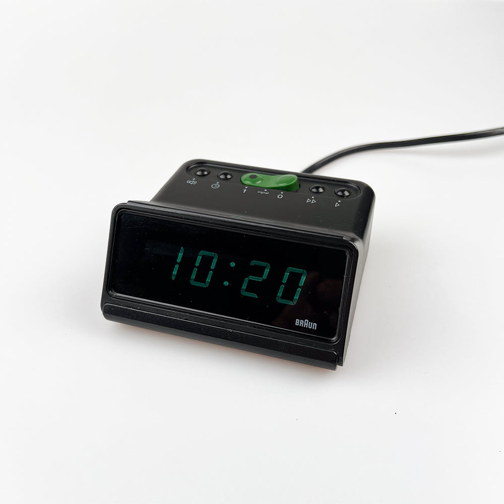 DN30 Alarm Clock designed by Dietrich Lubs for Braun, 1980. 