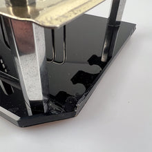 画像をギャラリービューアに読み込む, 1950年代の黒ガラスと金属の筆記具セット
