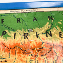 Charger l&#39;image dans la galerie, Carte physique de l&#39;Espagne Seix Barral, 1959.
