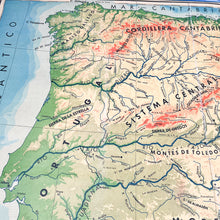 이미지를 갤러리 뷰어에 로드 , Mapa Físico de España Seix Barral, 1969.
