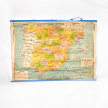 Charger l&#39;image dans la galerie, Carte politique de l&#39;Espagne Seix Barral, 1959.
