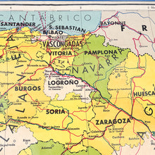 Load image into Gallery viewer, Political Map of Spain, Seix Barral, 1972 
