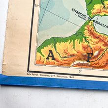 Charger l&#39;image dans la galerie, Carte physique de l&#39;Europe Seix Barral, 1969
