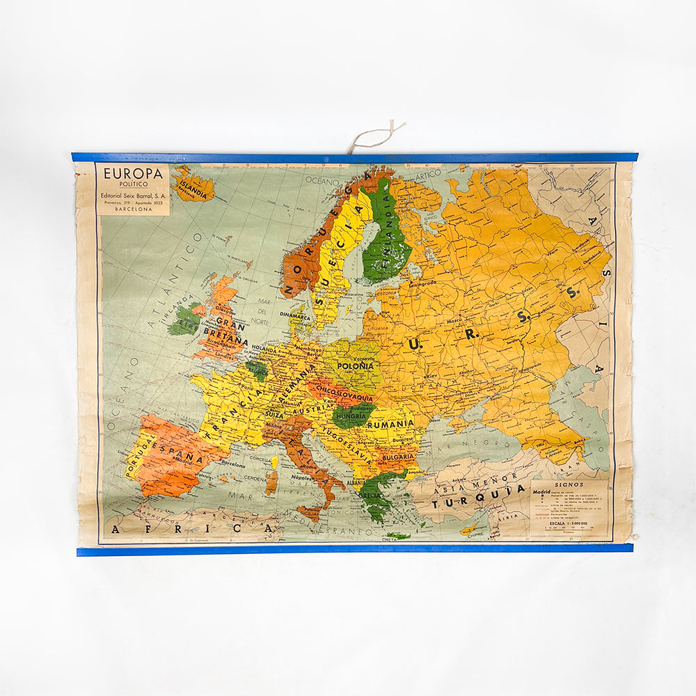 Political Map of Europe, Seix Barral, 1959 