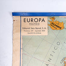 Load image into Gallery viewer, Political Map of Europe, Seix Barral, 1959 
