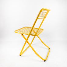 画像をギャラリービューアに読み込む, フェデリコ・ジナー社製の金属製折りたたみ椅子モデル085、1970年代。 
