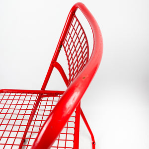 フェデリコ・ジナー社製の金属製折りたたみ椅子モデル085、1970年代。