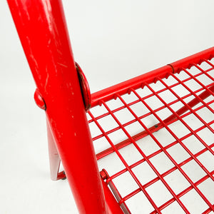 Federico Giner가 제작한 의자 085, 1980년대. 빨간색.