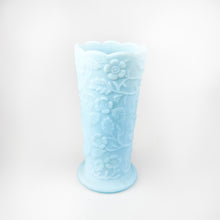 Load image into Gallery viewer, Turquoise Blue Opaline Glass Fenton Vase, 1990s 
