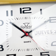Cargar imagen en el visor de la galería, Reloj de pared Fersay con fecha, 1970's
