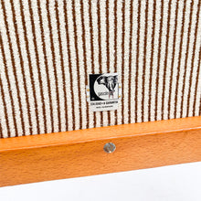 이미지를 갤러리 뷰어에 로드 , Gascón 목재 및 패브릭 접이식 의자, 1970년대
