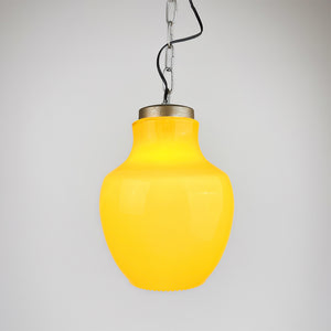 Glass Pendant Lamp, 1970's 
